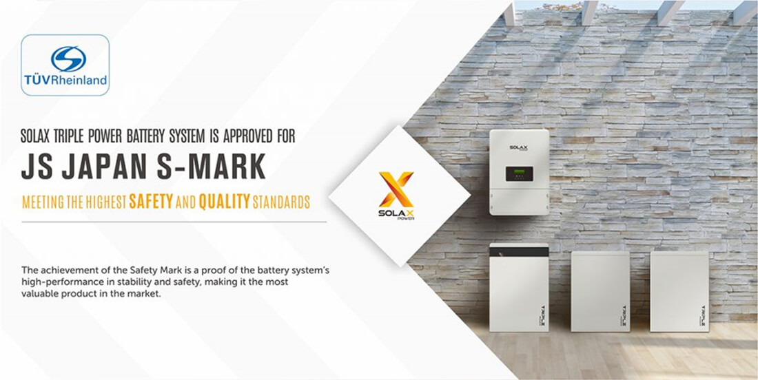Solax Triple Power Battery System Is Approved For&ldquo;JS JAPAN S-MARK&rdquo;